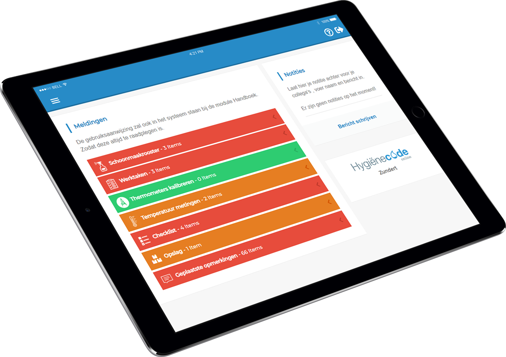 Hygiënecode Online app